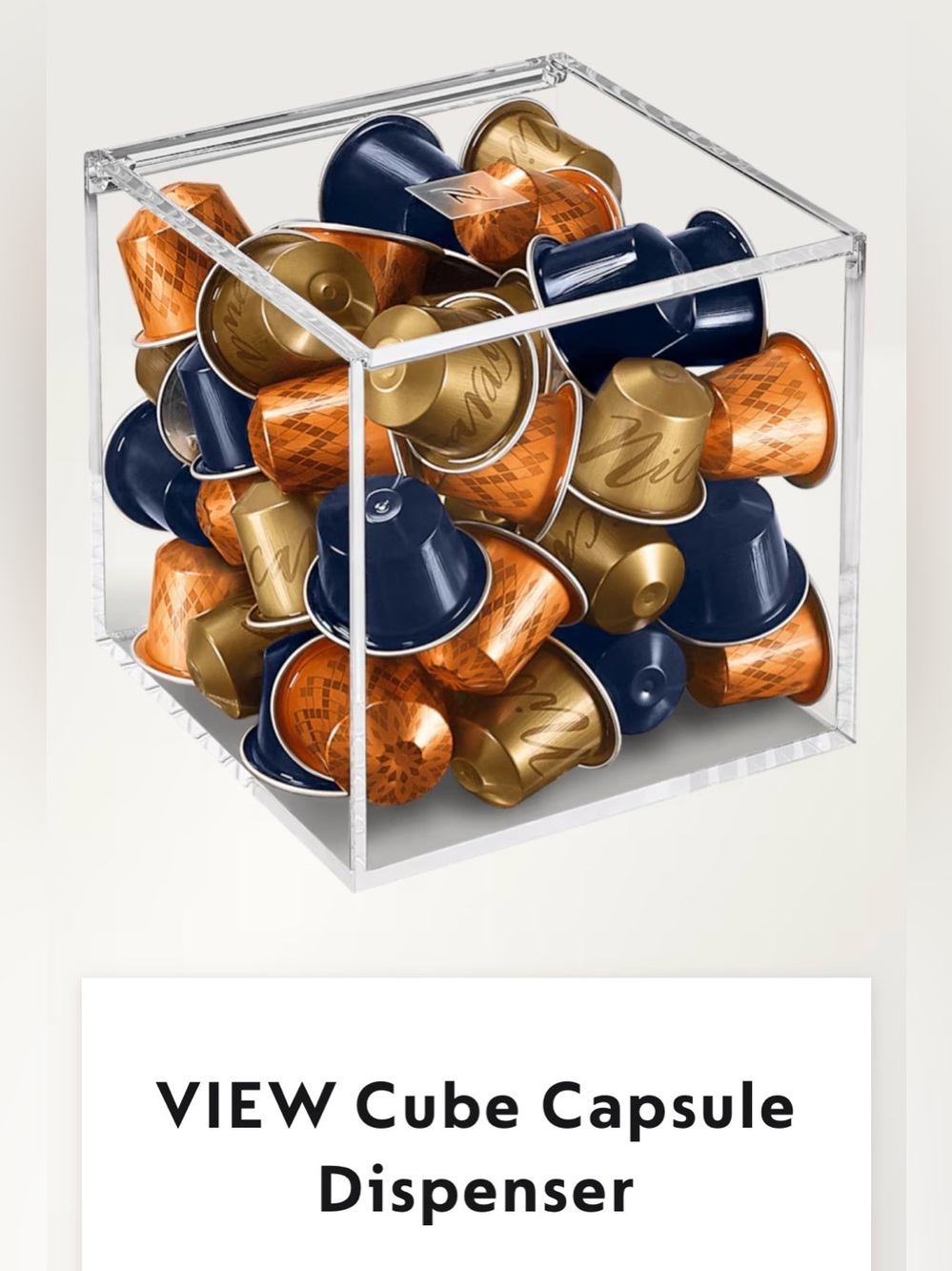 Nespresso View Cube Original Capsule Container